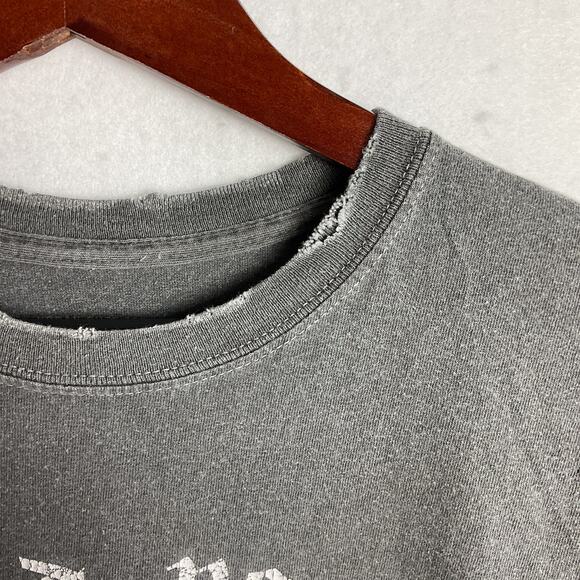 Urban Outfitters Oversized Distressed Tee Feed Your Curiosity Small Medium Grey - Picture 7 of 12